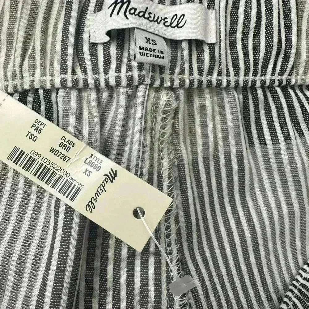 Madewell Pull-On Shorts in Striped Check w/ pockets size XS - Picture 5 of 6